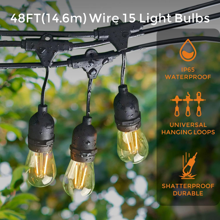 Eco4life Indoor 1 Bulb 7'' Plugin String Light Wayfair